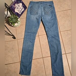 William Rast Jeans Skinny Stretch Light Wash Denim Womens Size 26